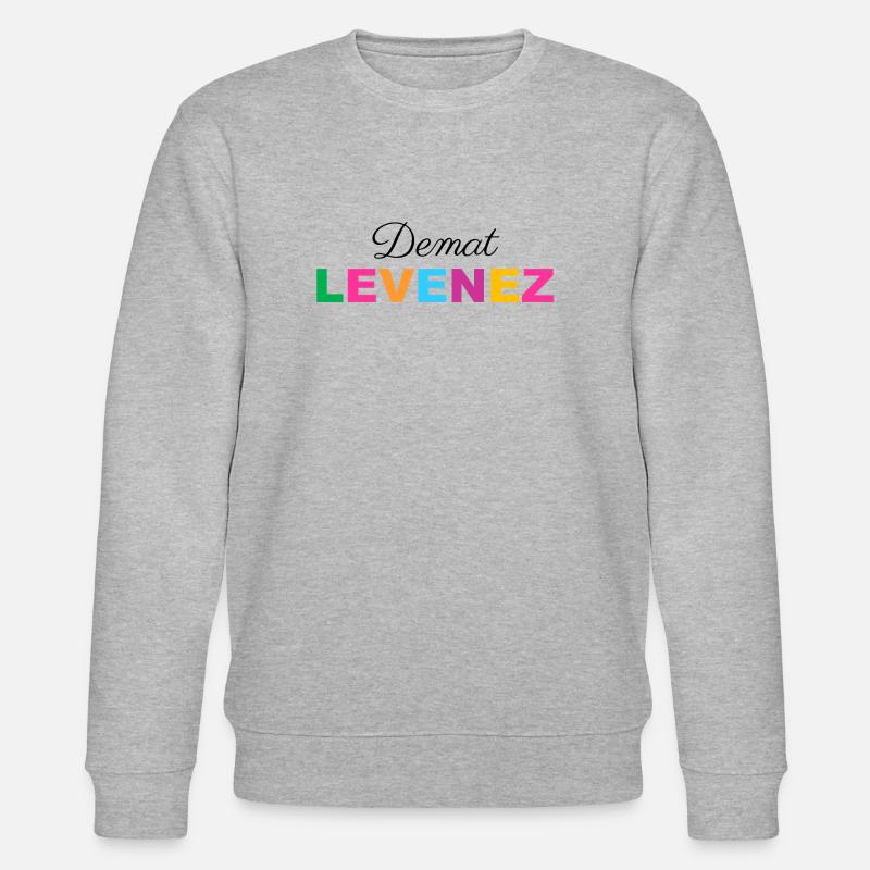 Bretagne - Demat levenez - Sweat bio CHANGER Stanley/Stella Unisexe - gris chiné