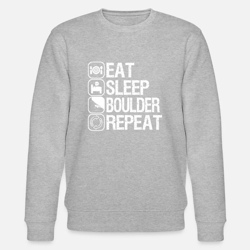 Bouldern - Stanley/Stella Unisex Bio-Sweatshirt CHANGER  - Grau meliert