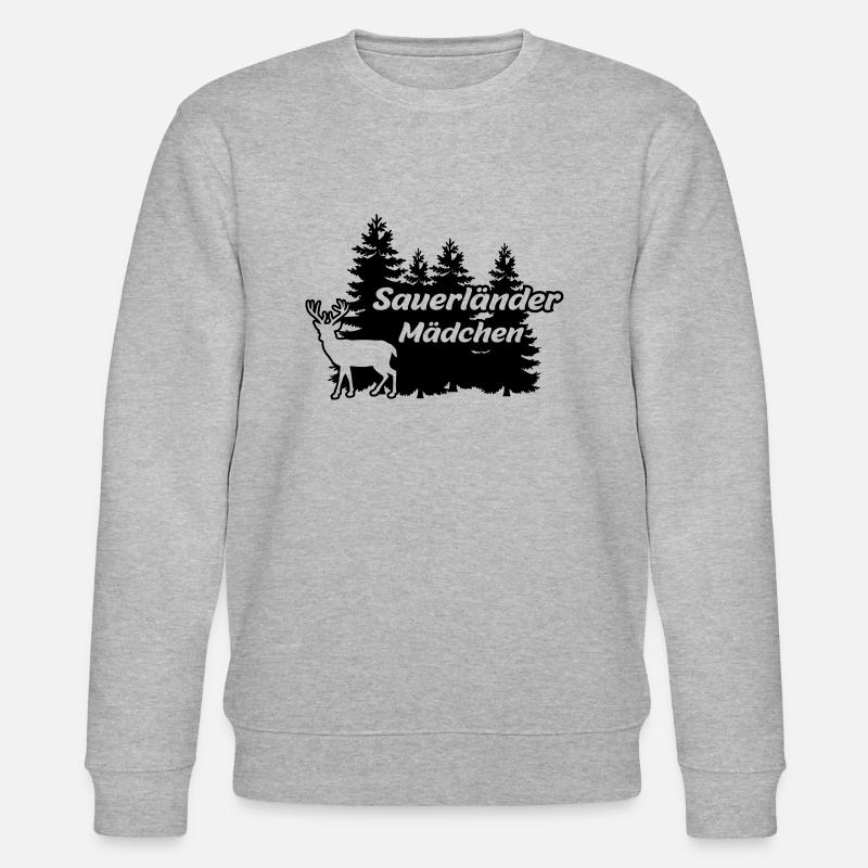 Sauerländer Mädchen - Stanley/Stella Unisex Bio-Sweatshirt CHANGER  - Grau meliert