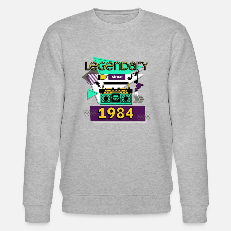 legendary since 1984 - Stanley/Stella Unisex Bio-Sweatshirt CHANGER  - Grau meliert