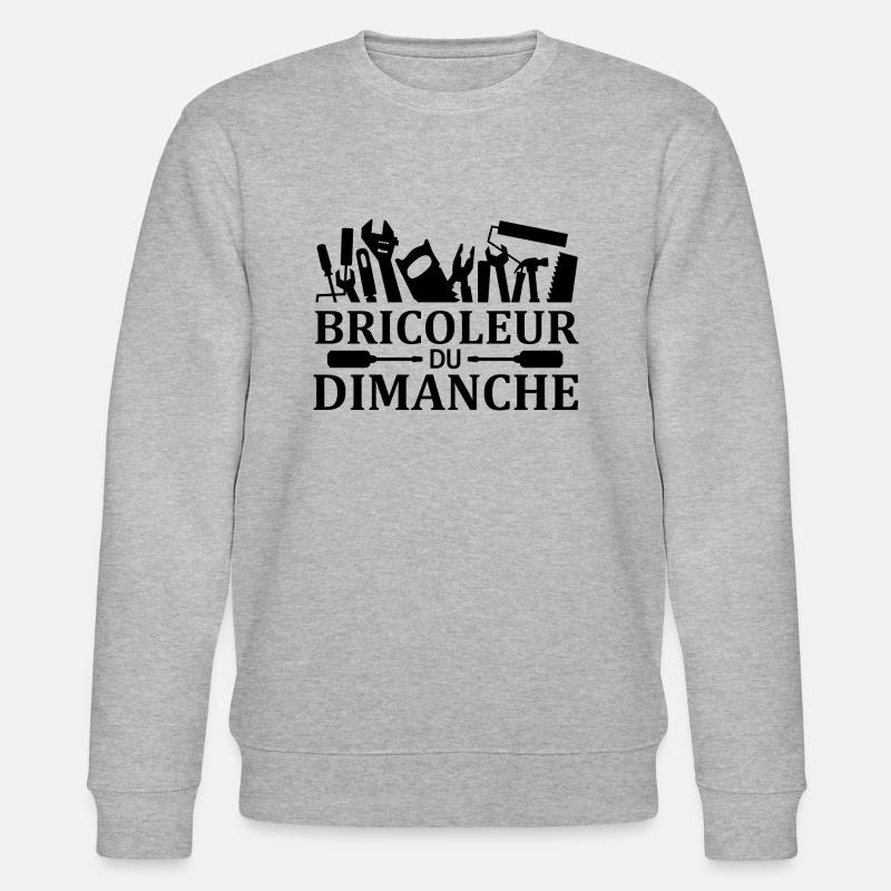 Bricoleur du dimanche 2 - Sweat bio CHANGER Stanley/Stella Unisexe - gris chiné