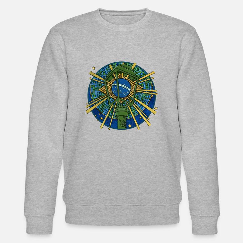 ORDEM E PROGRESSO - Stanley/Stella Unisex Bio-Sweatshirt CHANGER - Grau meliert