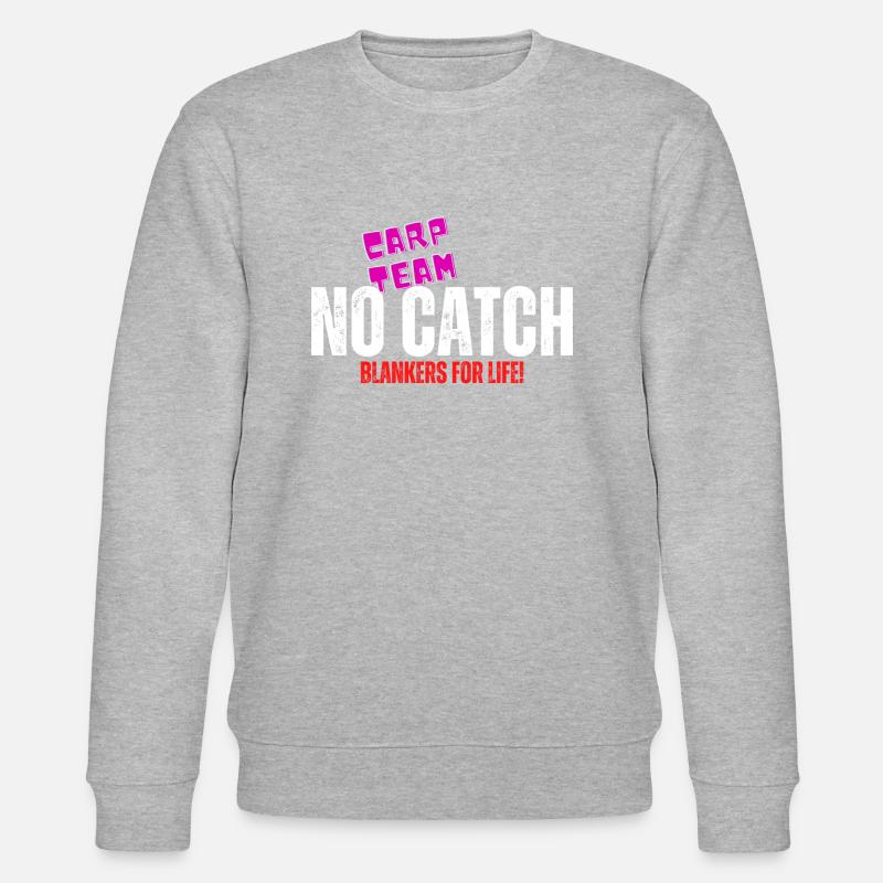 Équipe de carpes NO CATCH - Sweat bio CHANGER Stanley/Stella Unisexe - gris chiné