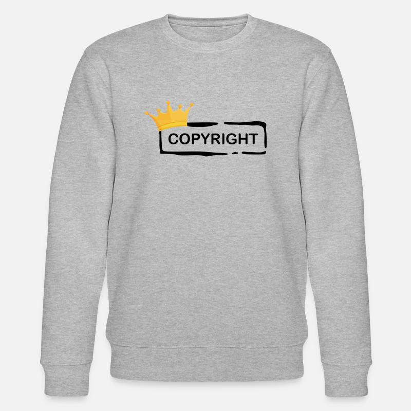Droit d’auteur avec Crown - Sweat bio CHANGER Stanley/Stella Unisexe - gris chiné