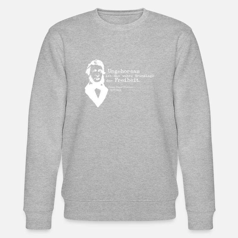 Ungehorsam - Stanley/Stella Unisex Bio-Sweatshirt CHANGER  - Grau meliert