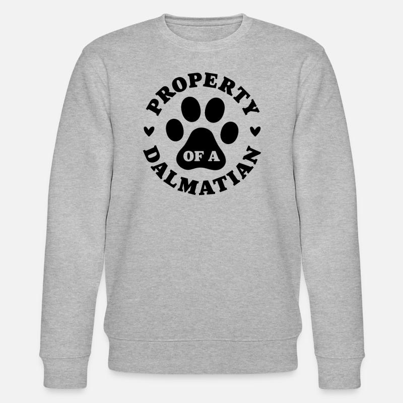 Eigentum eines Dalmatiners - Stanley/Stella Unisex Bio-Sweatshirt CHANGER  - Grau meliert