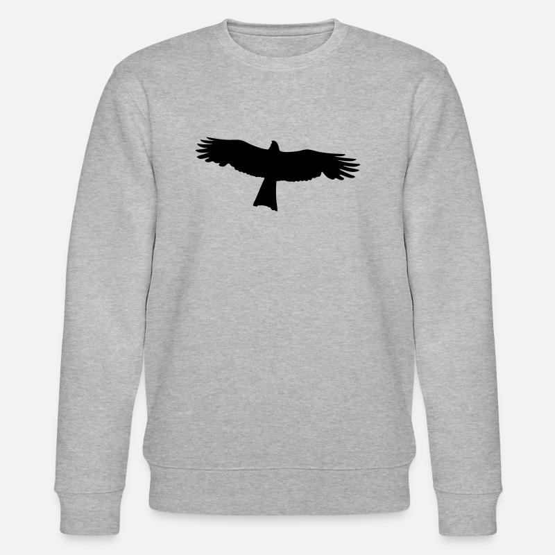 Falke - Raubvogel - Stanley/Stella Unisex Bio-Sweatshirt CHANGER  - Grau meliert
