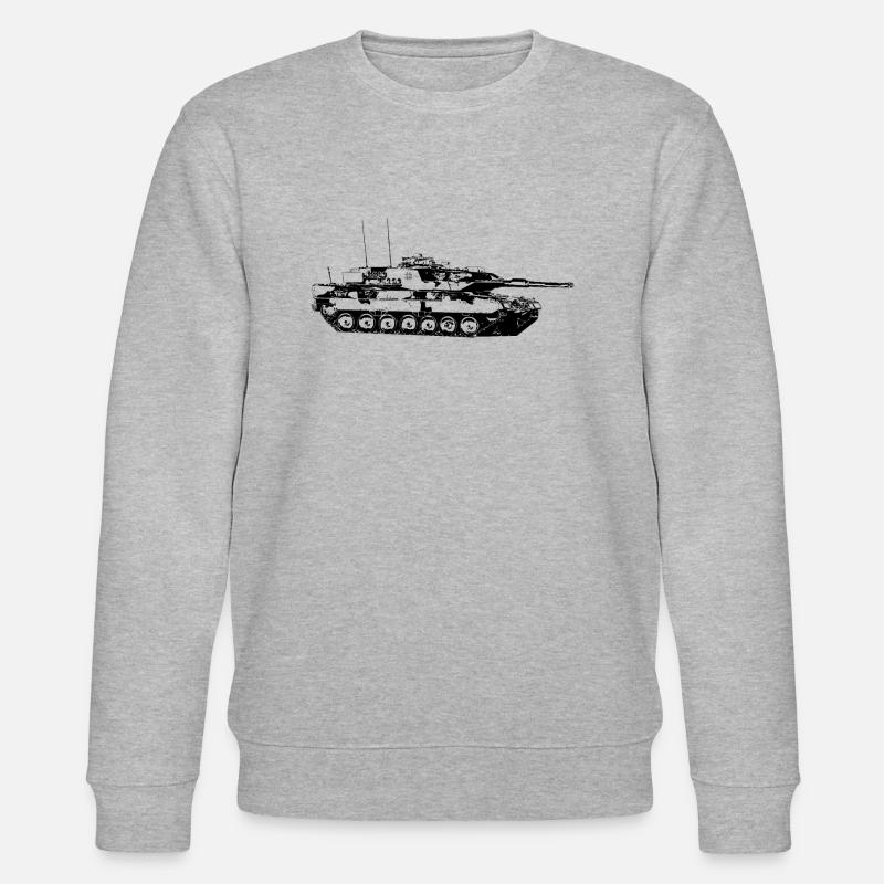 Panzer Tank - Stanley/Stella Unisex Bio-Sweatshirt CHANGER  - Grau meliert