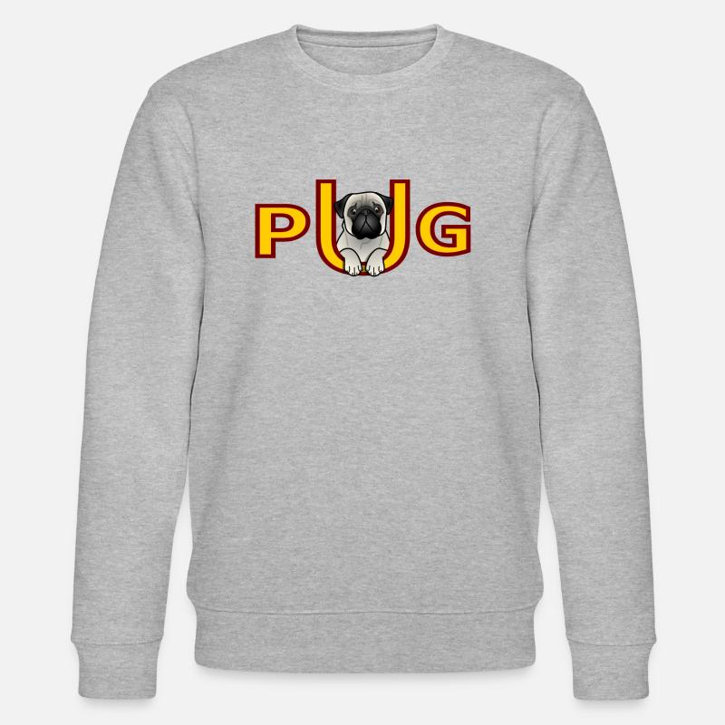 Mops - Mops - Stanley/Stella Unisex Bio-Sweatshirt CHANGER  - Grau meliert