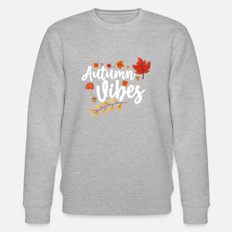 Herbst Vibes - Stanley/Stella Unisex Bio-Sweatshirt CHANGER  - Grau meliert