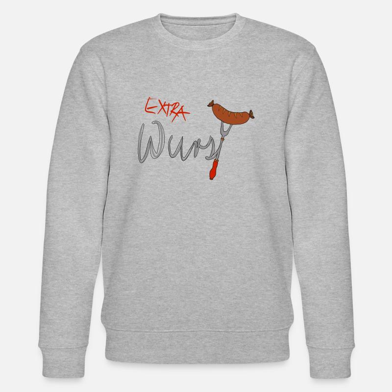 Extra sausage - Stanley/Stella CHANGER Unisex Organic Sweatshirt - heather grey