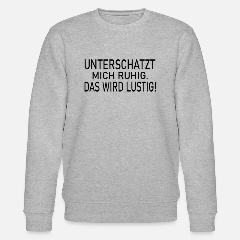 Fun Spaß Lustige - Stanley/Stella Unisex Bio-Sweatshirt CHANGER  - Grau meliert