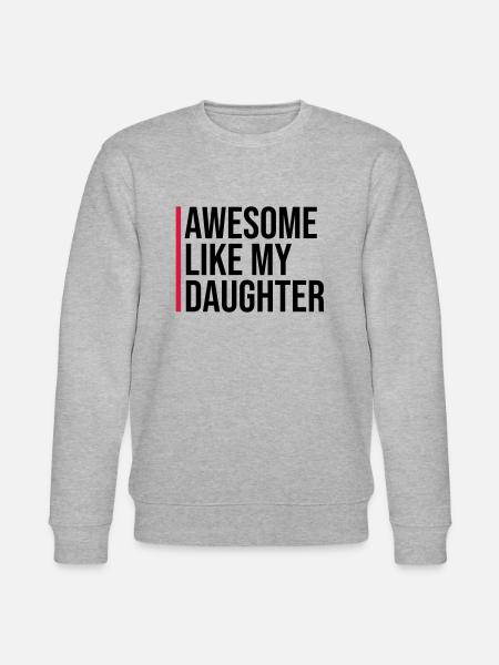 GÉNIAL COMME MA FILLE - Sweat bio CHANGER Stanley/Stella Unisexe - gris chiné