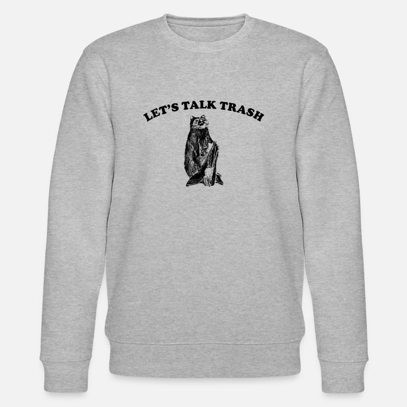 PARLONS TRASH - Sweat bio CHANGER Stanley/Stella Unisexe - gris chiné