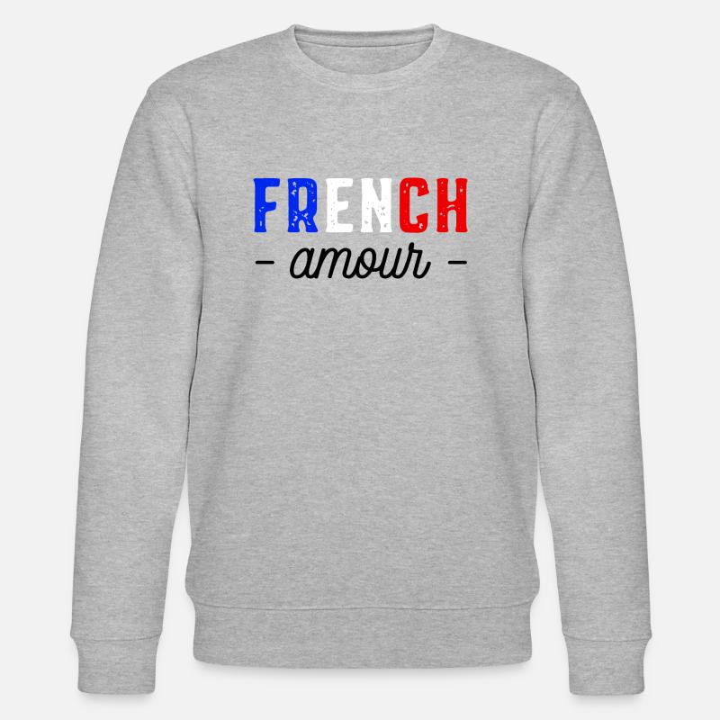 French amour - Sweat bio CHANGER Stanley/Stella Unisexe - gris chiné