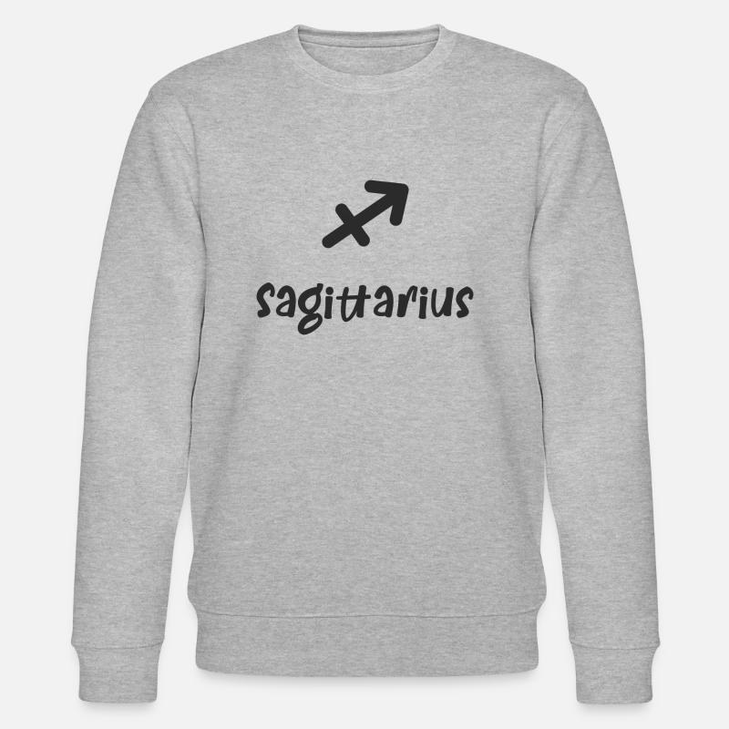 Sternziechen Schütze - Stanley/Stella Unisex Bio-Sweatshirt CHANGER  - Grau meliert