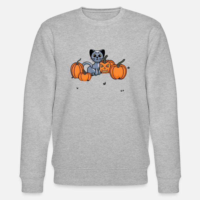 Chat de minuit - Sweat bio CHANGER Stanley/Stella Unisexe - gris chiné