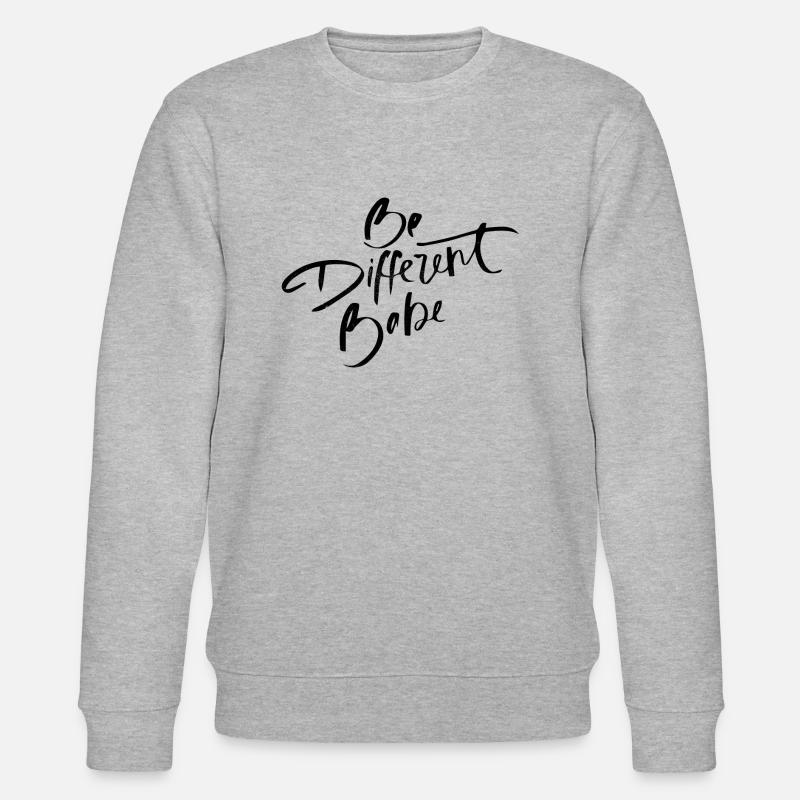 Be different Babe - Stanley/Stella Unisex Bio-Sweatshirt CHANGER  - Grau meliert