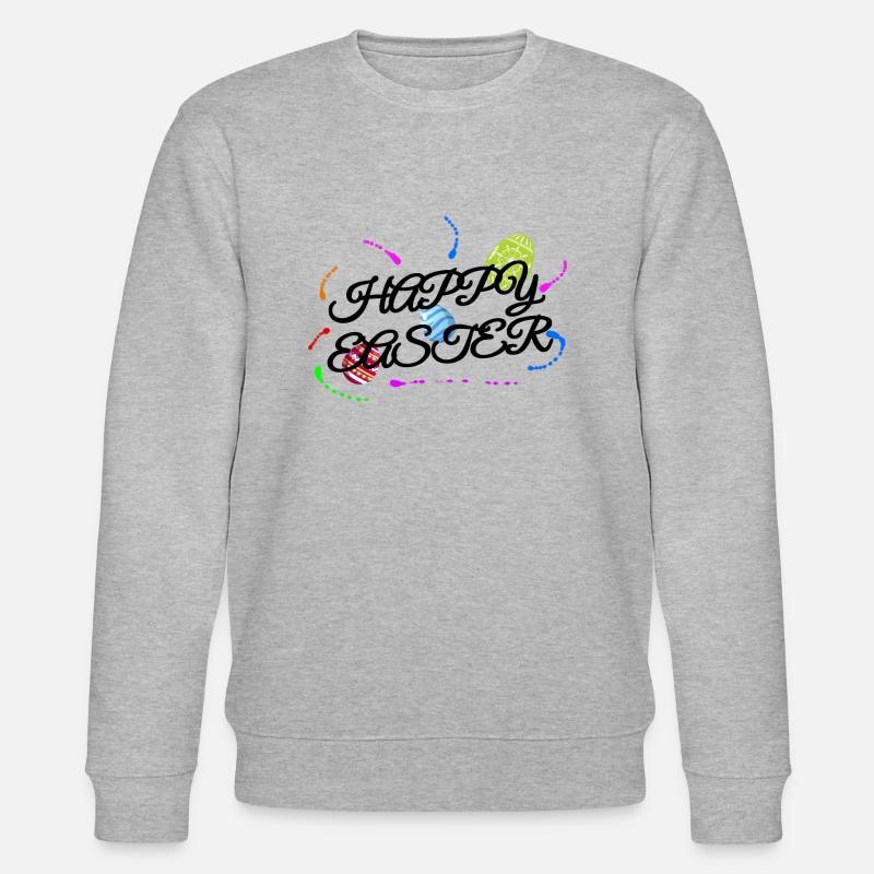 Joyeuses Pâques - Sweat bio CHANGER Stanley/Stella Unisexe - gris chiné