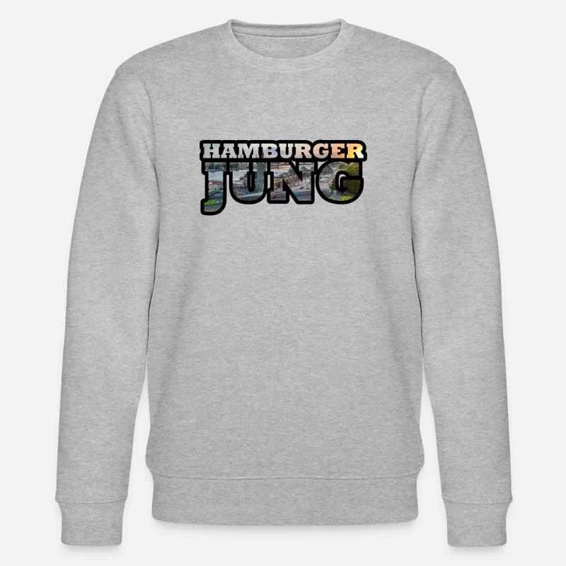 HamburgerJung - Stanley/Stella Unisex Bio-Sweatshirt CHANGER  - Grau meliert