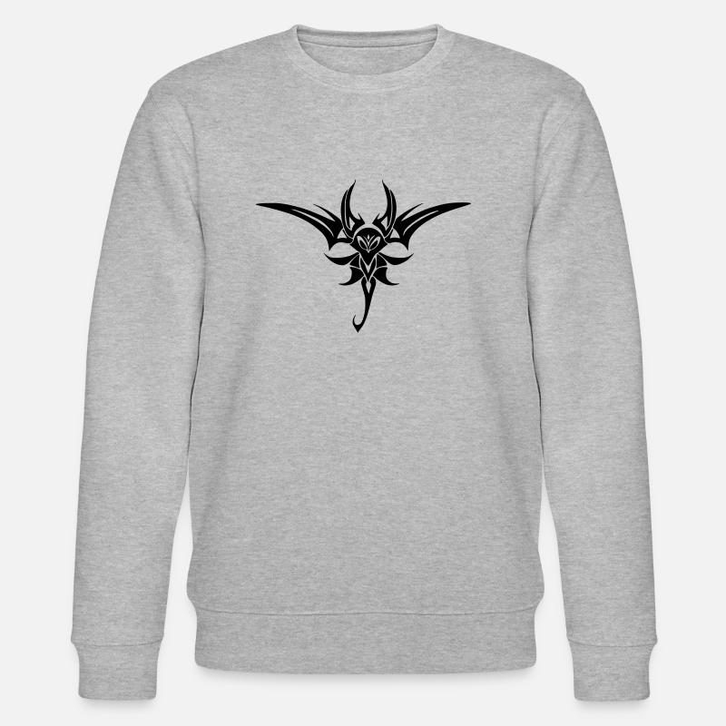 Fliegender singender Vogel - Stanley/Stella Unisex Bio-Sweatshirt CHANGER  - Grau meliert