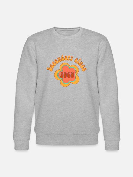 Legendary since 1969 Birthday Retro - Stanley/Stella CHANGER Unisex Organic Sweatshirt - heather grey