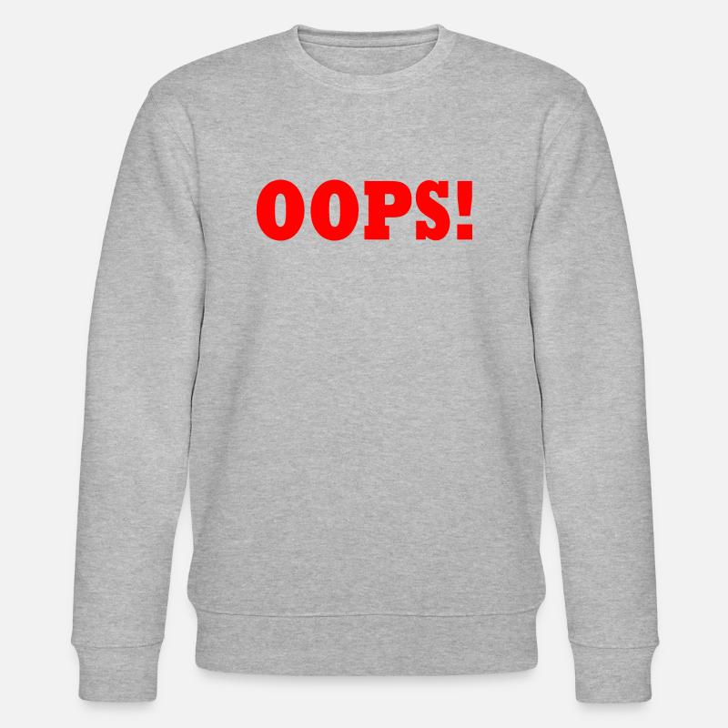 Oops - Stanley/Stella Unisex Bio-Sweatshirt CHANGER  - Grau meliert