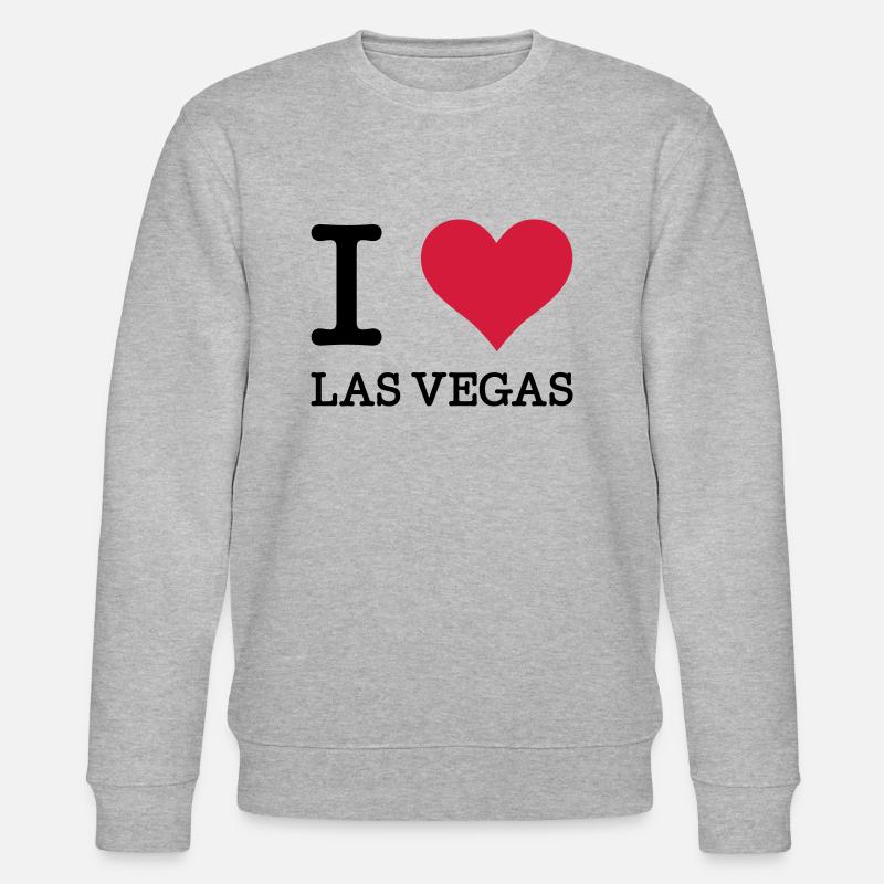J'aime Las Vegas - Sweat bio CHANGER Stanley/Stella Unisexe - gris chiné