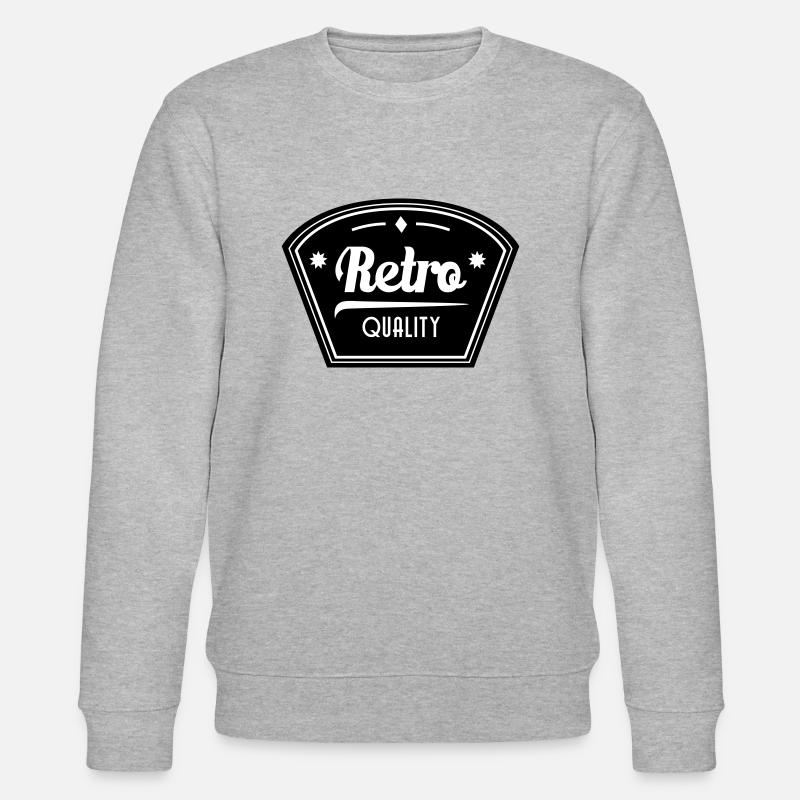 Retro Quality - Stanley/Stella Unisex Bio-Sweatshirt CHANGER  - Grau meliert