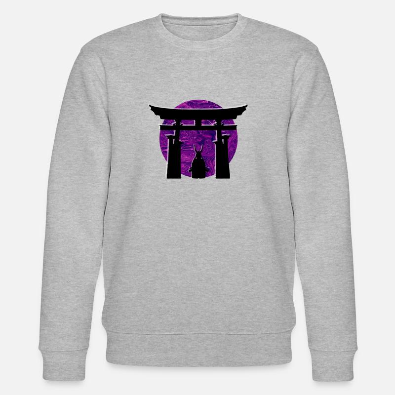 Torii Samurai Cyberpunk - Stanley/Stella Unisex Bio-Sweatshirt CHANGER  - Grau meliert
