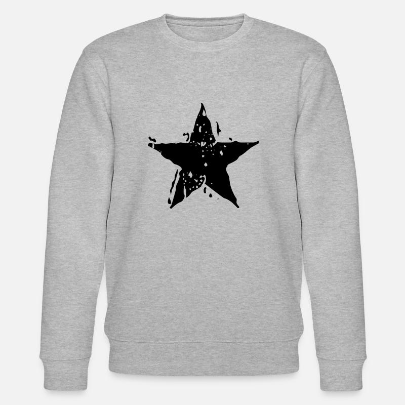SCHWARZ STERN SCHWARZER STAR - Stanley/Stella Unisex Bio-Sweatshirt CHANGER  - Grau meliert