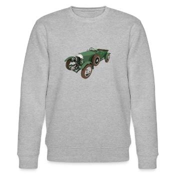 Schöner Oldtimer, Auto, KFZ - Stanley/Stella Unisex Bio-Sweatshirt CHANGER  - Grau meliert - Vorne - Nik (191cm) & Marisol (170cm)