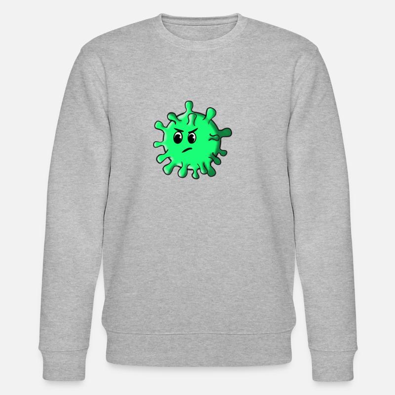Corona Virus - Stanley/Stella Unisex Bio-Sweatshirt CHANGER  - Grau meliert
