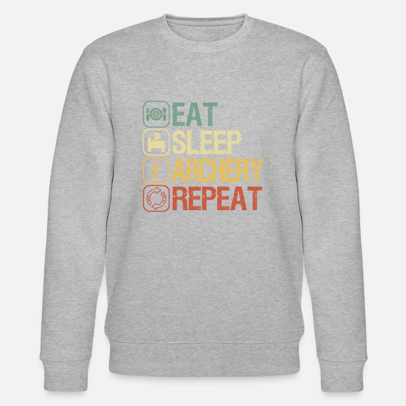 Bogenschütze - Stanley/Stella Unisex Bio-Sweatshirt CHANGER  - Grau meliert