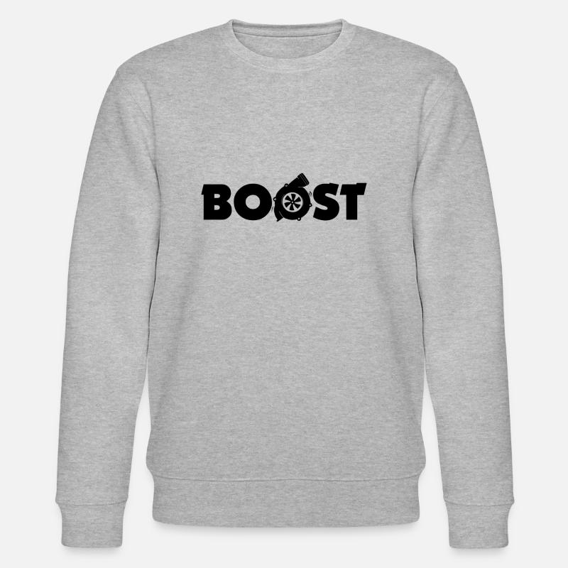 Boost Turbo Car Tuning - Stanley/Stella Unisex Bio-Sweatshirt CHANGER - Grau meliert