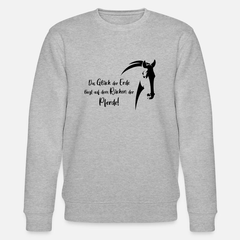 das glueck der erde - Stanley/Stella Unisex Bio-Sweatshirt CHANGER  - Grau meliert