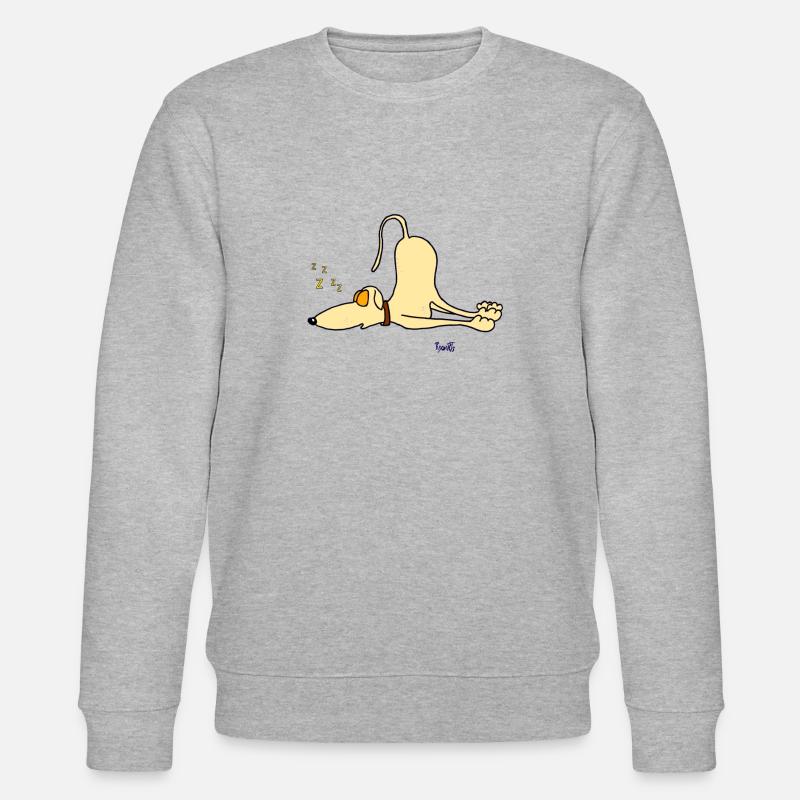 Greyhound - just sleeping - Stanley/Stella CHANGER Unisex Organic Sweatshirt - heather grey