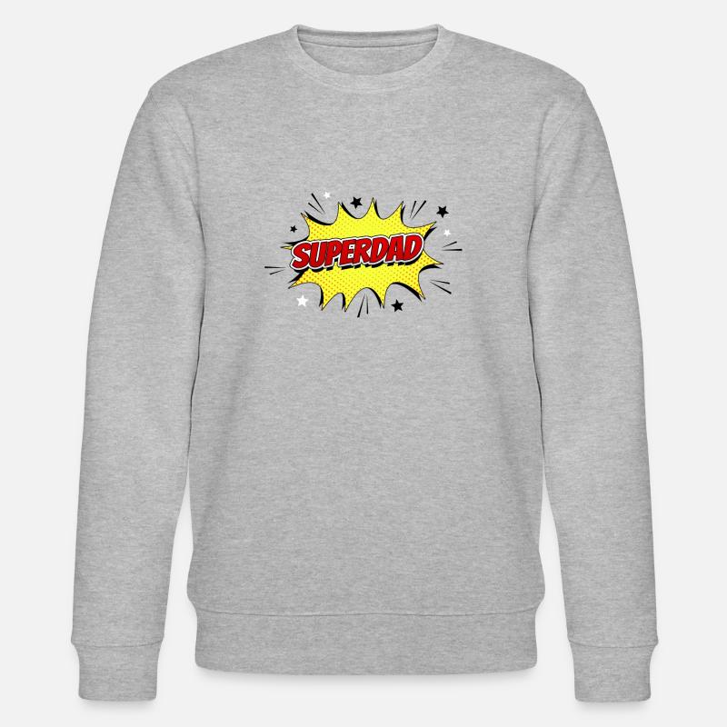 Super Dad - Stanley/Stella Unisex Bio-Sweatshirt CHANGER  - Grau meliert