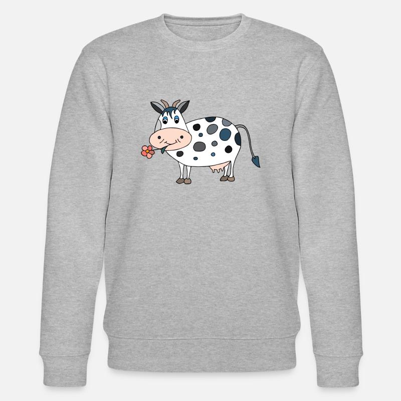Kuh - Stanley/Stella Unisex Bio-Sweatshirt CHANGER  - Grau meliert