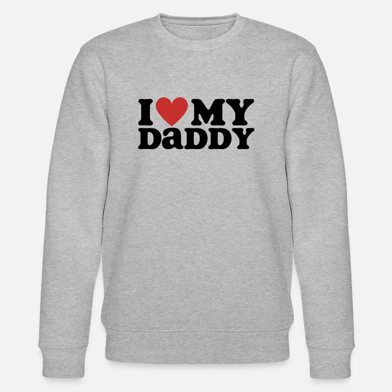 J’aime mon papa - Sweat bio CHANGER Stanley/Stella Unisexe - gris chiné