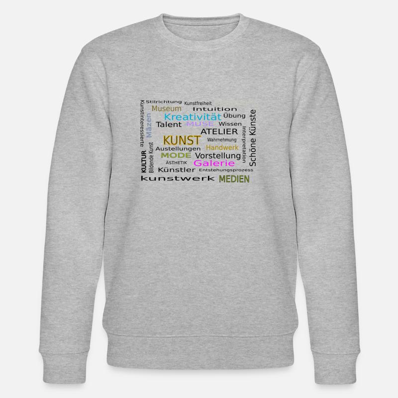 Word Cloud Kunst 2 - Stanley/Stella Unisex Bio-Sweatshirt CHANGER  - Grau meliert