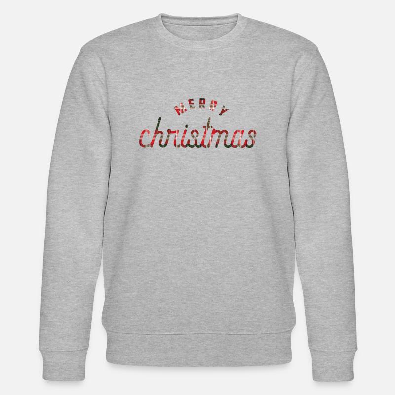 Weihnachten - Weihnachtspullover Merry Christmas - Stanley/Stella Unisex Bio-Sweatshirt CHANGER  - Grau meliert