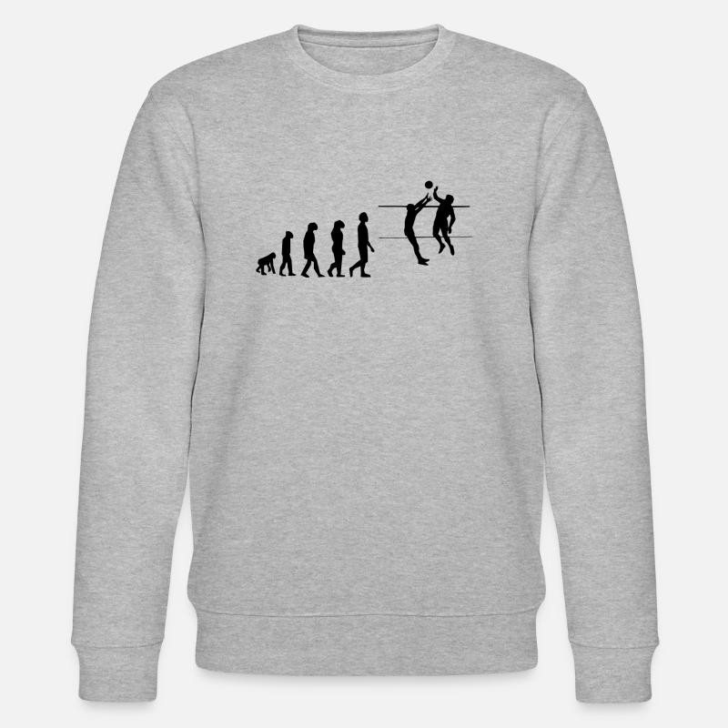 Volleyball Evolution - Stanley/Stella Unisex Bio-Sweatshirt CHANGER  - Grau meliert