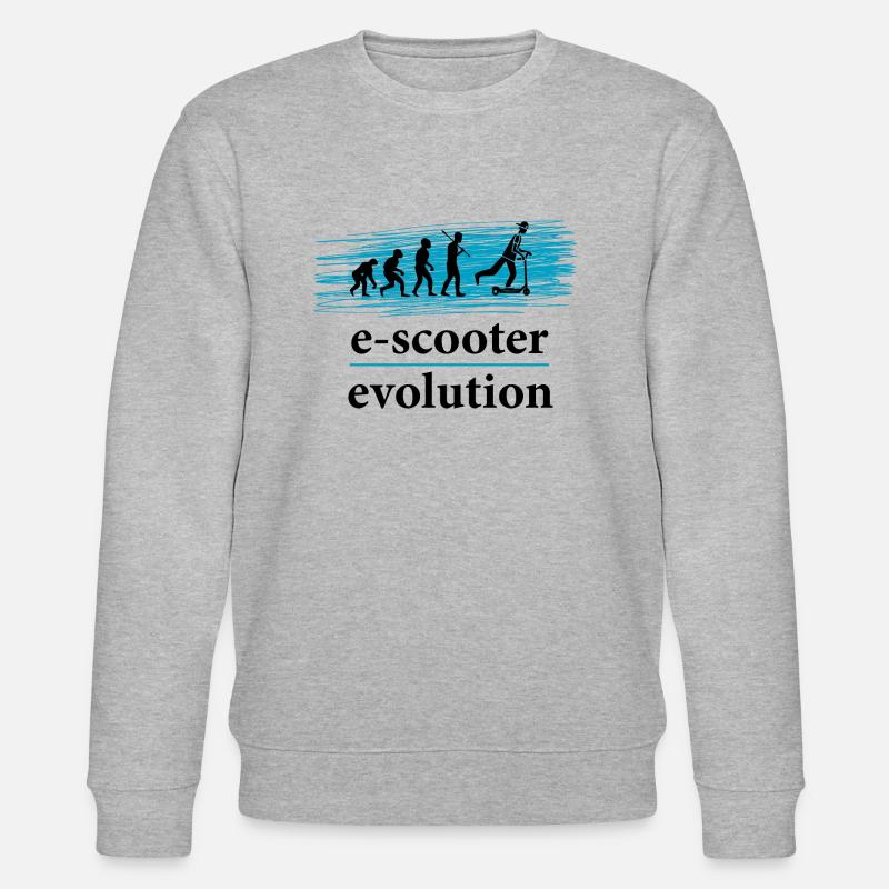 E-Scooter E-Roller Scooter - Sweat bio CHANGER Stanley/Stella Unisexe - gris chiné