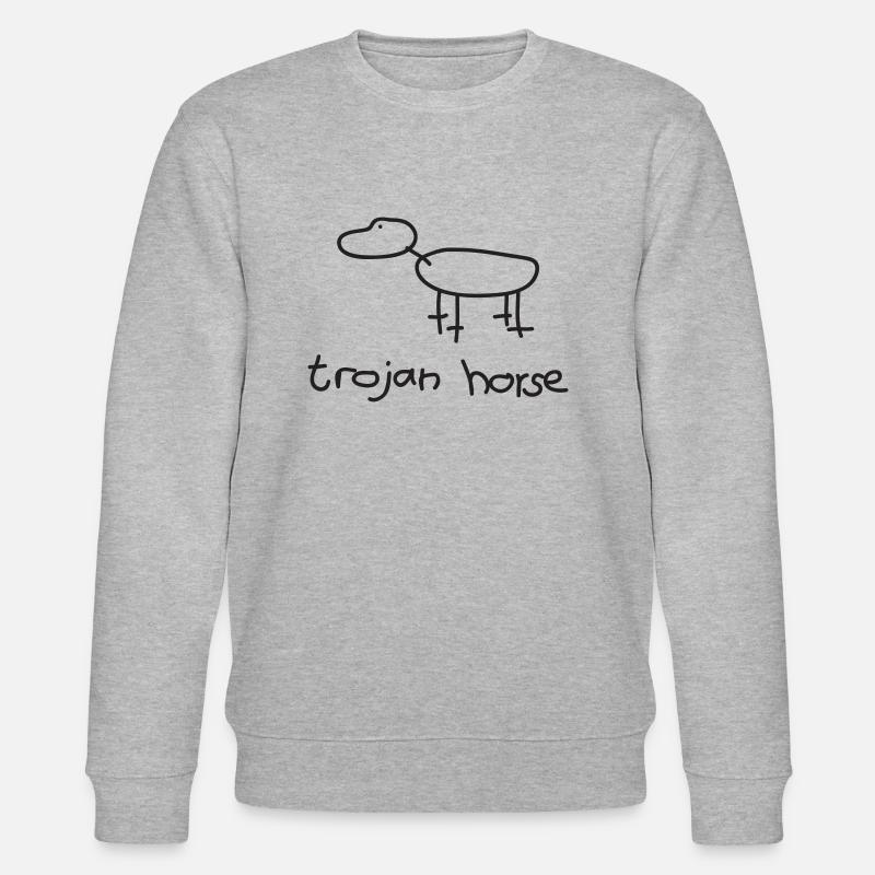 Trojanisches Pferd - Stanley/Stella Unisex Bio-Sweatshirt CHANGER  - Grau meliert
