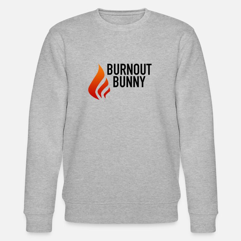 BurnoutBunny - Stanley/Stella Unisex Bio-Sweatshirt CHANGER  - Grau meliert