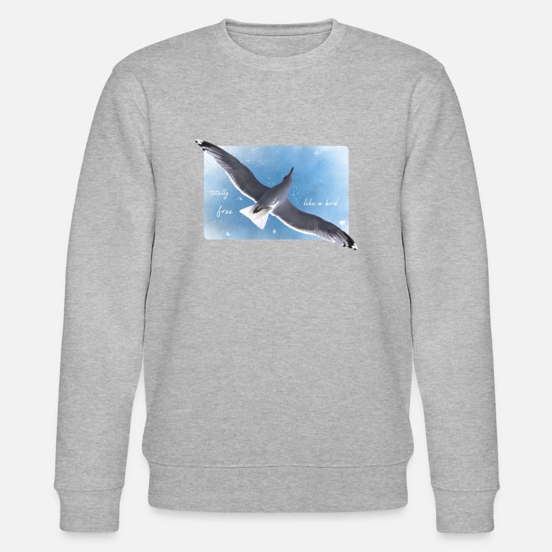 Soyez libre Liberté - Sweat bio CHANGER Stanley/Stella Unisexe - gris chiné