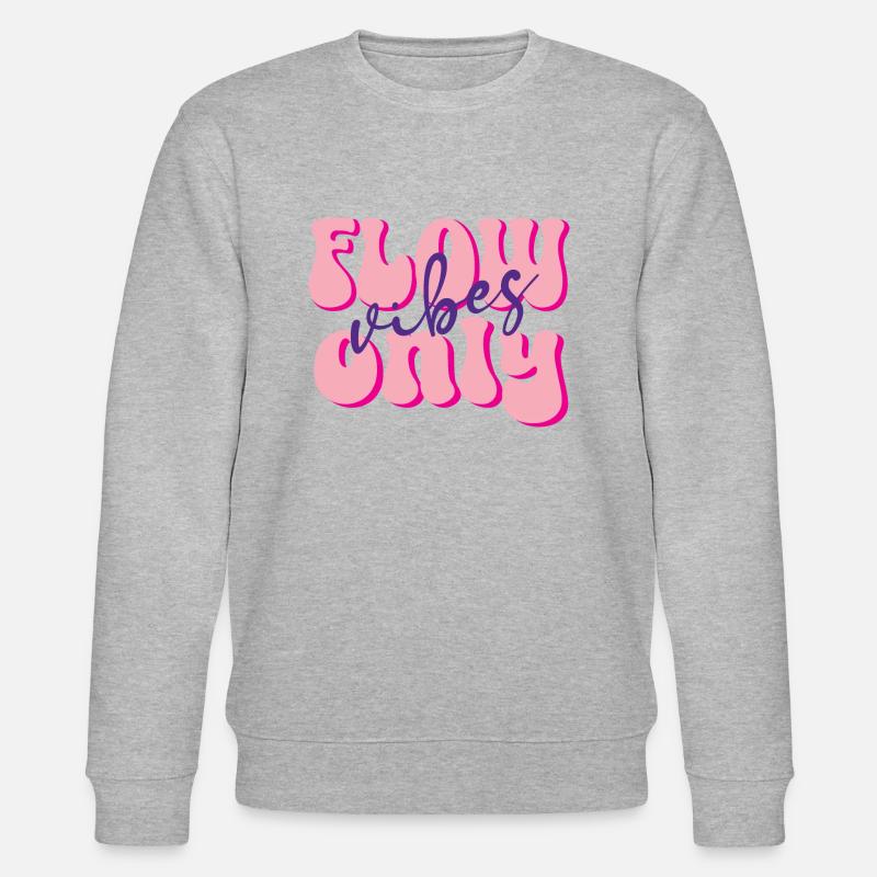 Flow Vibes Only - Stanley/Stella Unisex Bio-Sweatshirt CHANGER  - Grau meliert