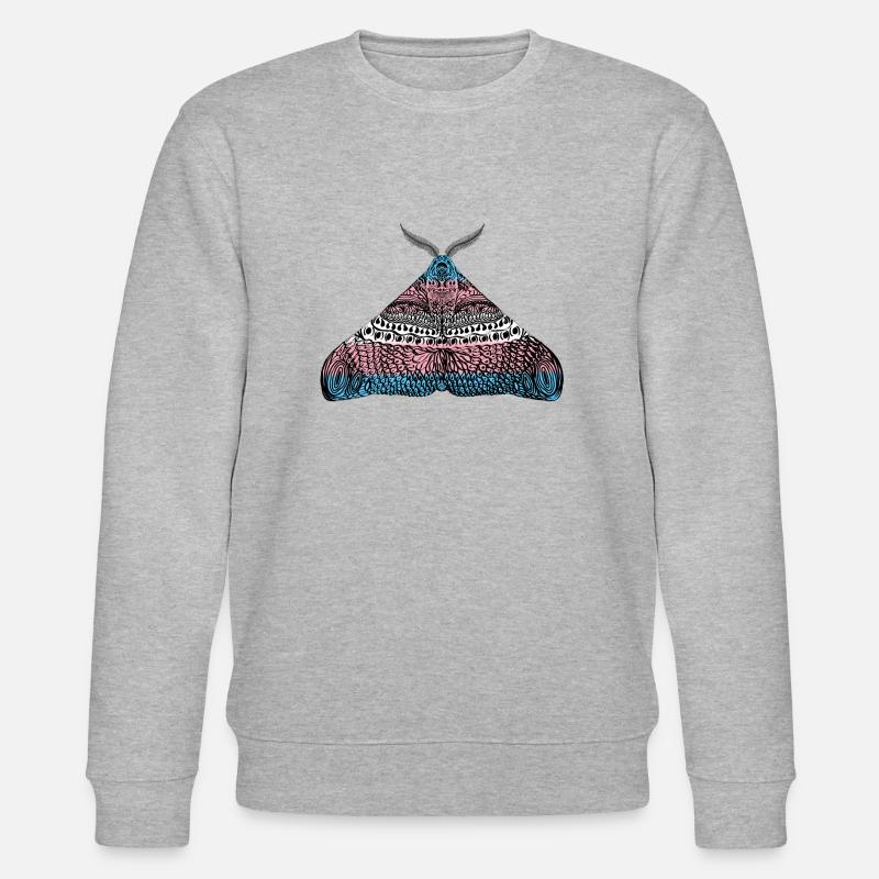 Transgender pride Motte - Stanley/Stella Unisex Bio-Sweatshirt CHANGER - Grau meliert