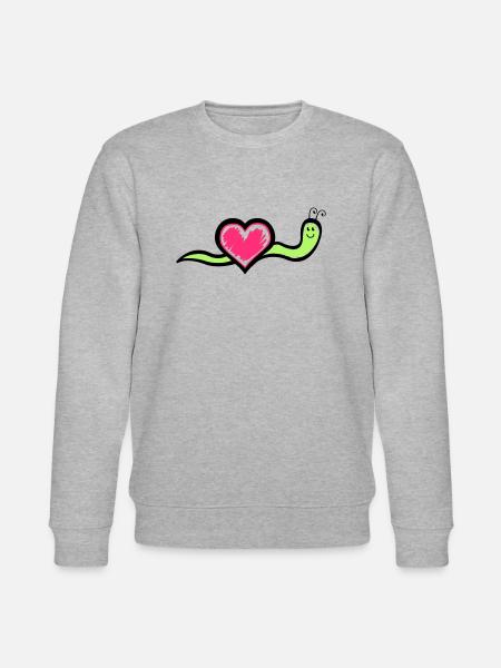 Snail 02 - Stanley/Stella CHANGER Unisex Organic Sweatshirt - heather grey